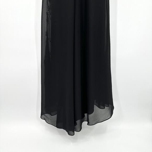 Mac Duggal Faux Wrap Multi Colored Beaded Floral Ruched Gown G1690 Sz 8 NWT - Picture 11 of 13